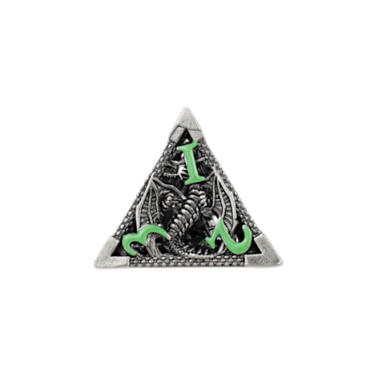 Dragon Hollow Dice Set Metal/Green - Gaming Library