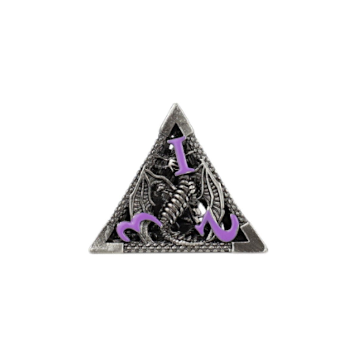 Dragon Hollow Dice Set Metal/Purple - Gaming Library