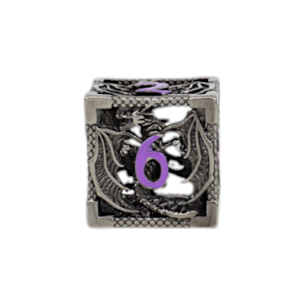 Dragon Hollow Dice Set Metal/Purple - Gaming Library