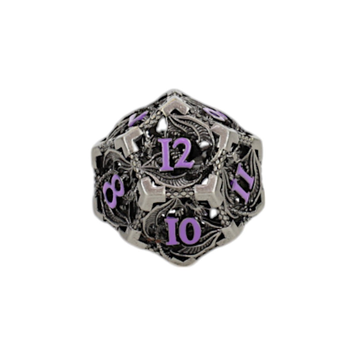 Dragon Hollow Dice Set Metal/Purple - Gaming Library