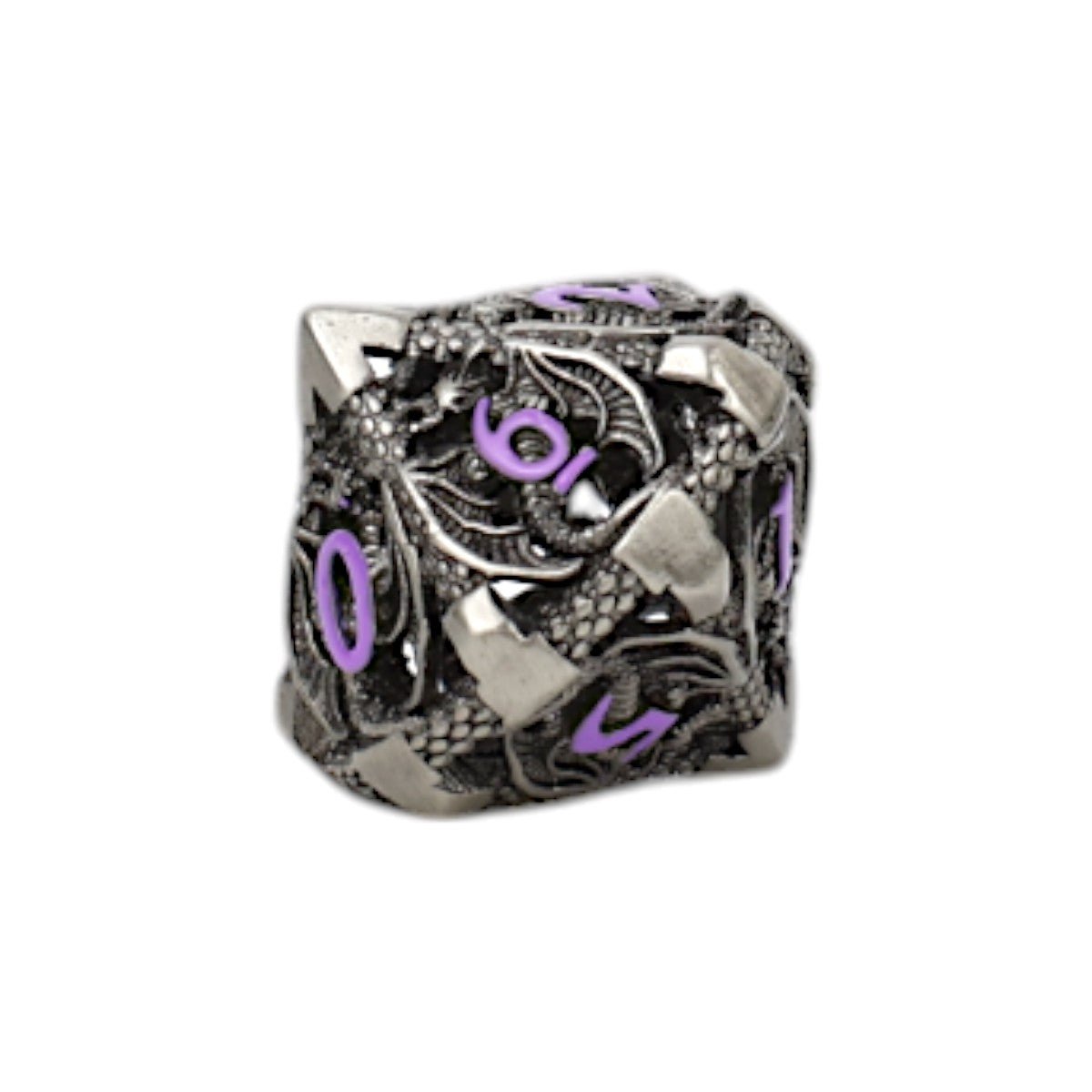 Dragon Hollow Dice Set Metal/Purple - Gaming Library