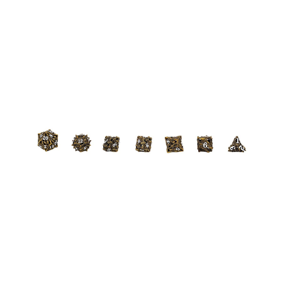 Dragon Rage Dice Set Ancient Bronze - Gaming Library