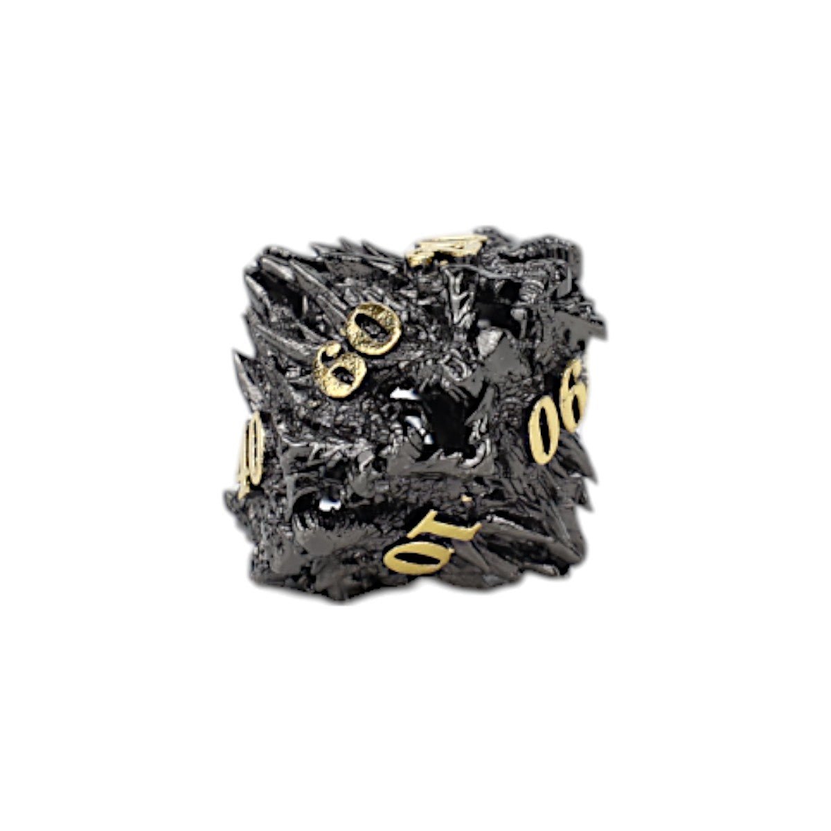 Dragon Rage Dice Set Black/Gold - Gaming Library