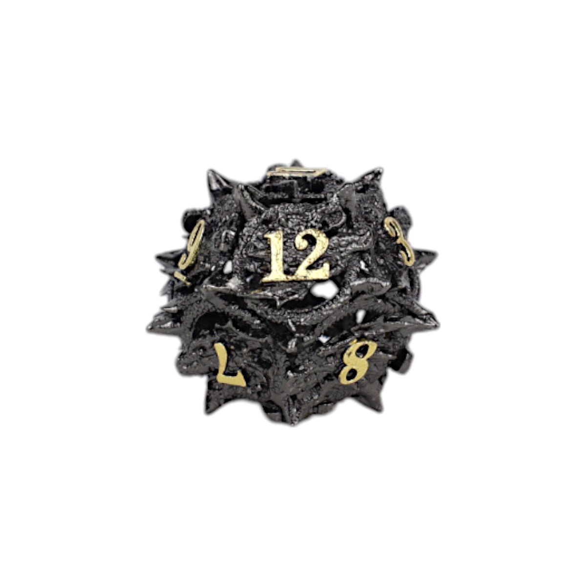 Dragon Rage Dice Set Black/Gold - Gaming Library