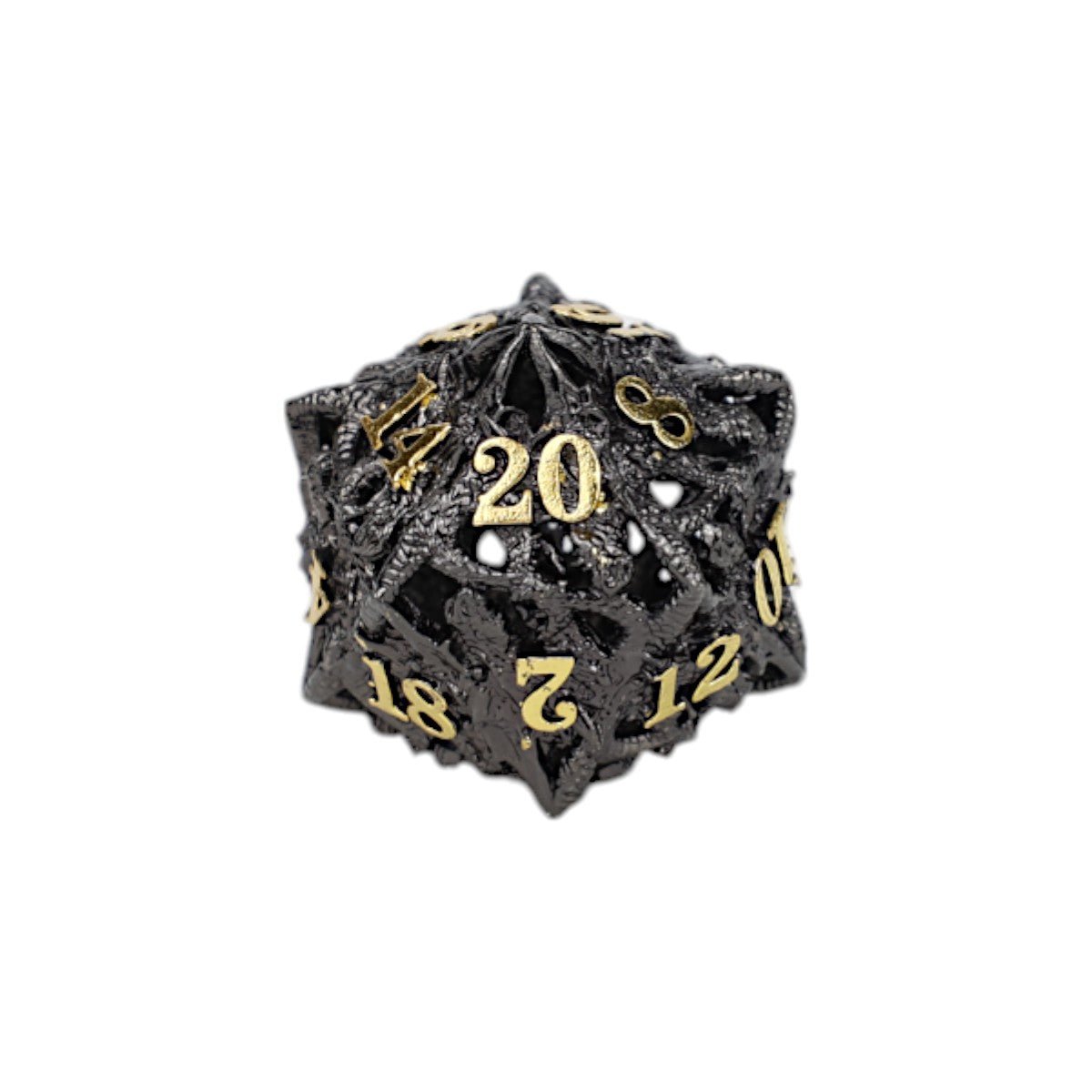 Dragon Rage Dice Set Black/Gold - Gaming Library