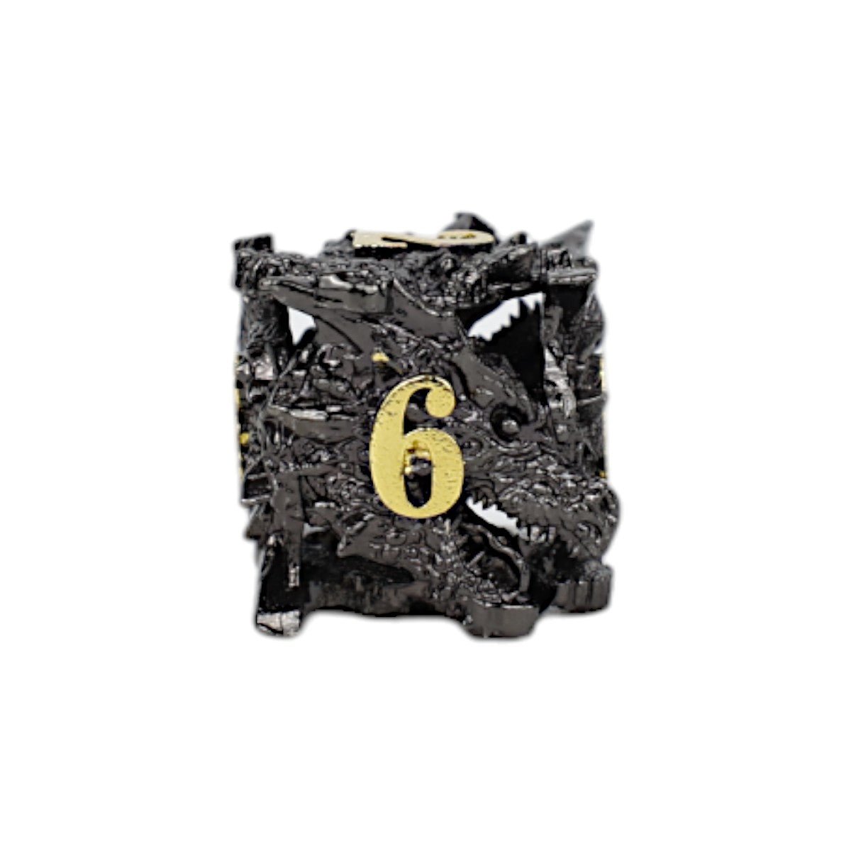 Dragon Rage Dice Set Black/Gold - Gaming Library