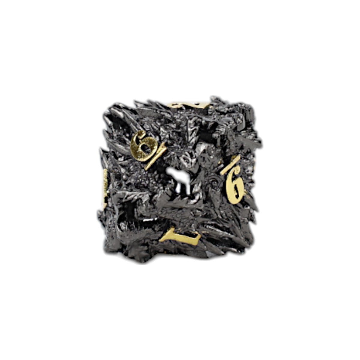 Dragon Rage Dice Set Black/Gold - Gaming Library