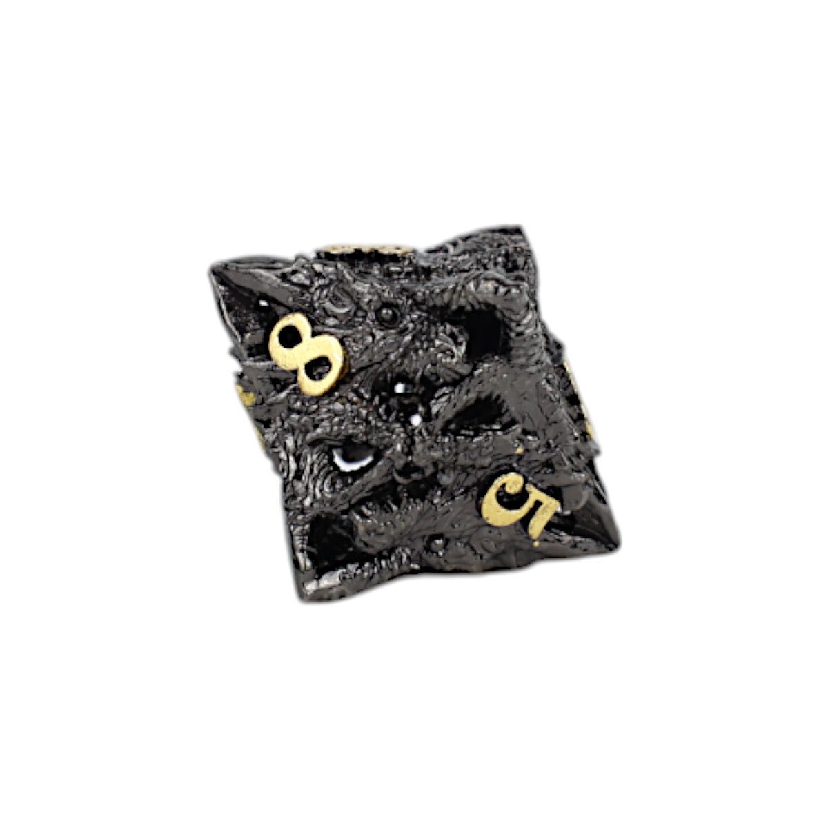 Dragon Rage Dice Set Black/Gold - Gaming Library