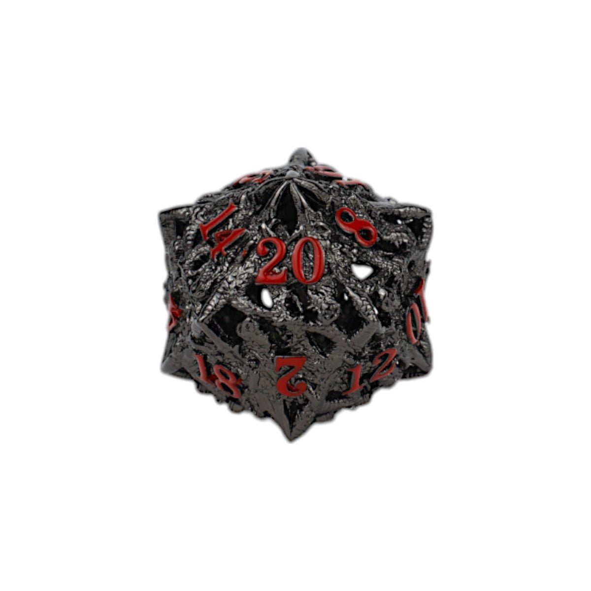 Dragon Rage Dice Set Black/Red - Gaming Library