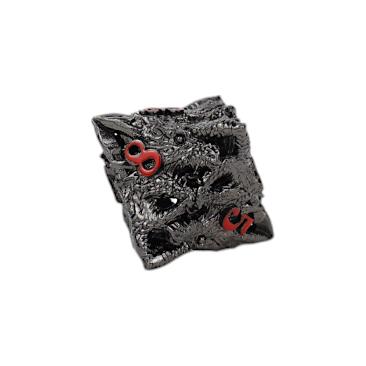 Dragon Rage Dice Set Black/Red - Gaming Library