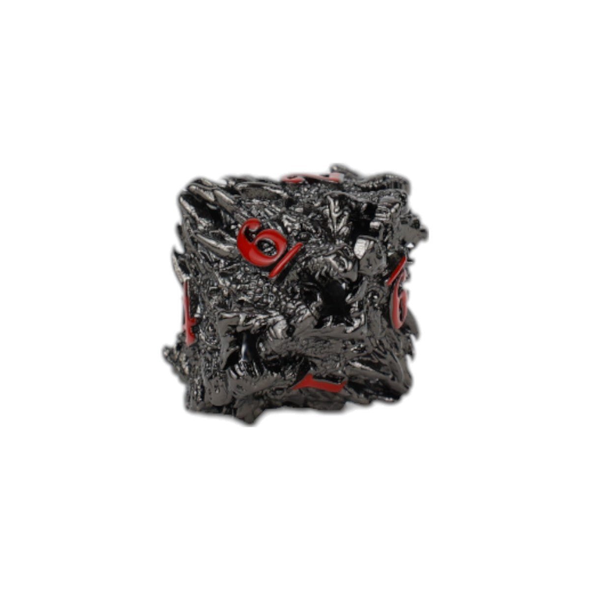 Dragon Rage Dice Set Black/Red - Gaming Library