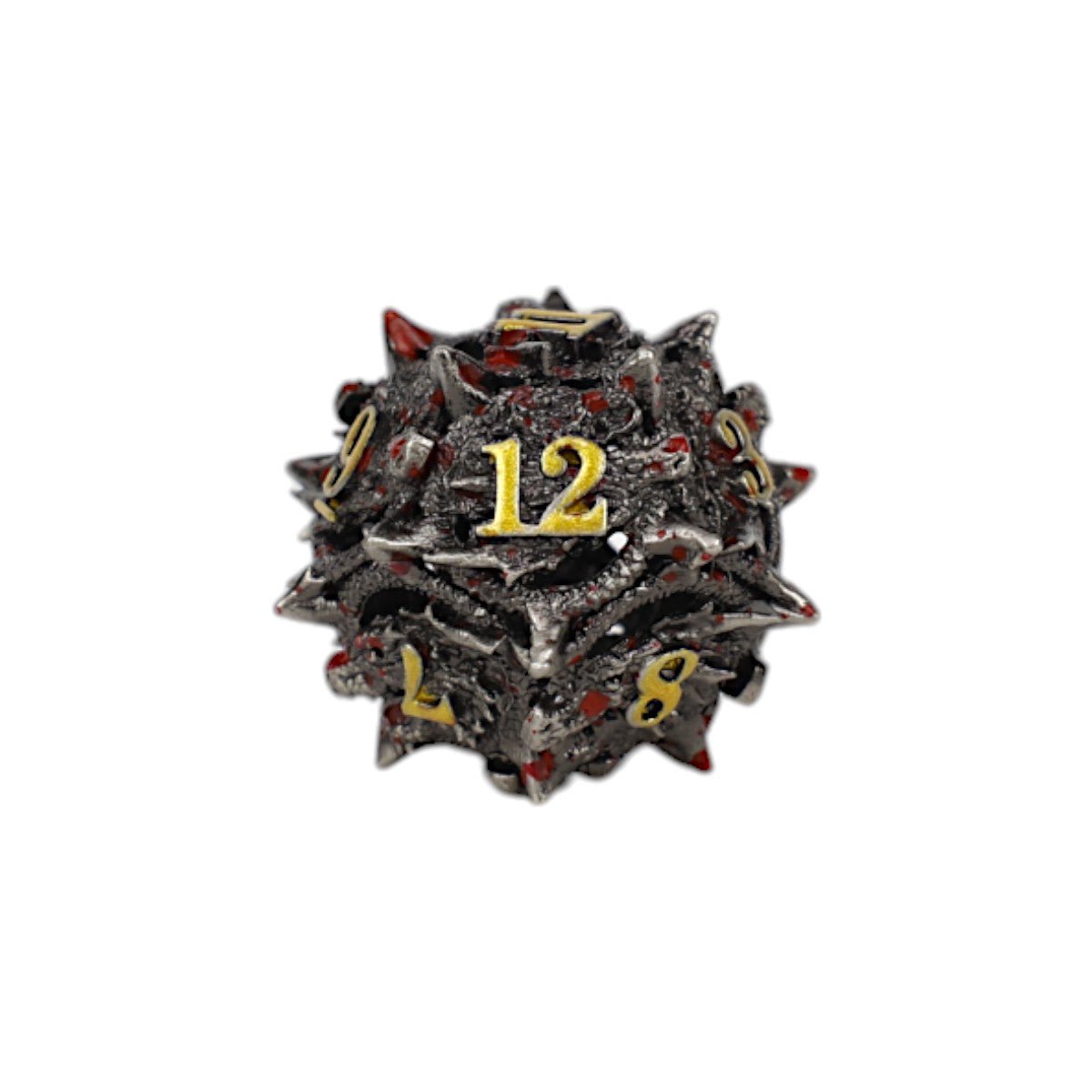 Dragon Rage Dice Set Bloodied Metal - Gaming Library