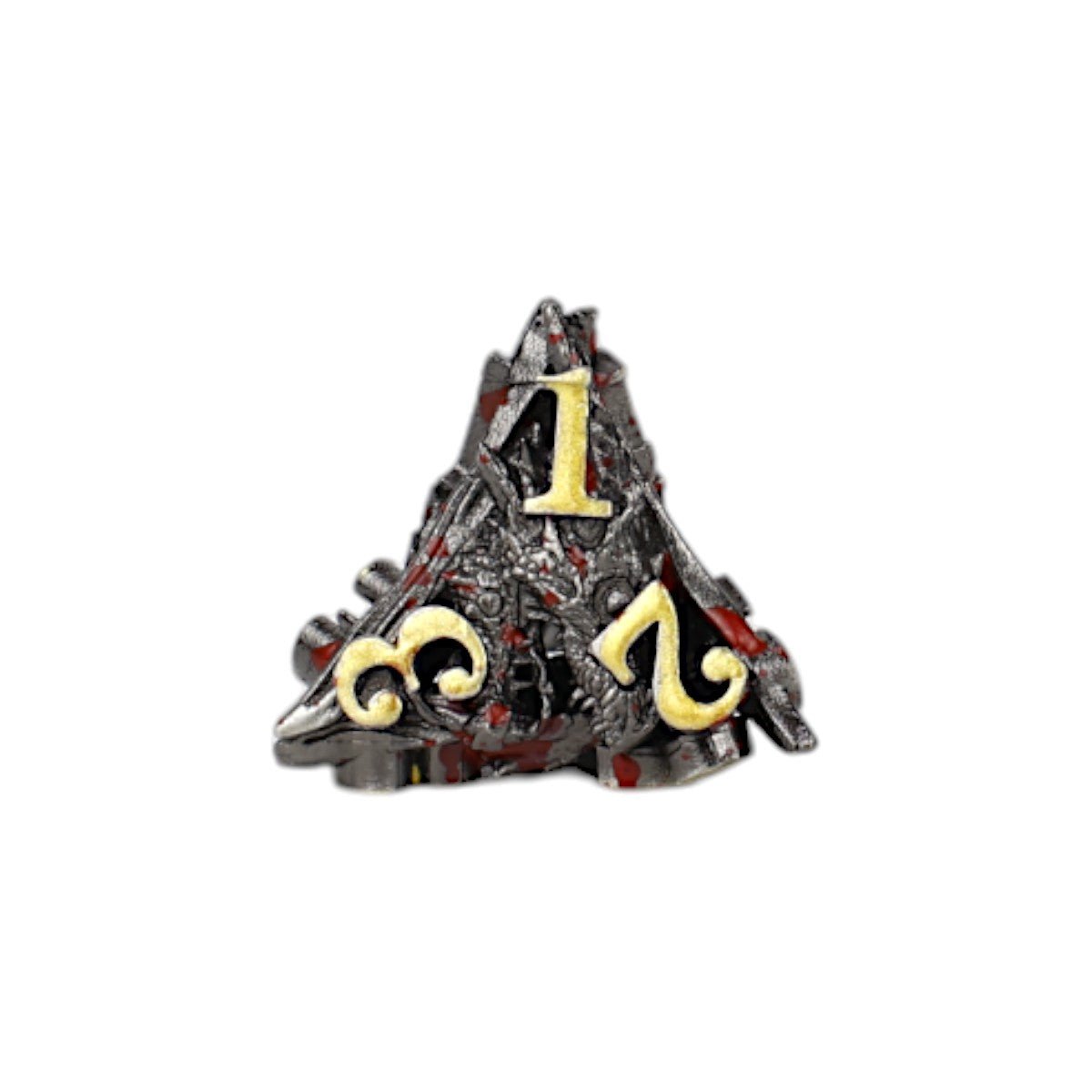 Dragon Rage Dice Set Bloodied Metal - Gaming Library