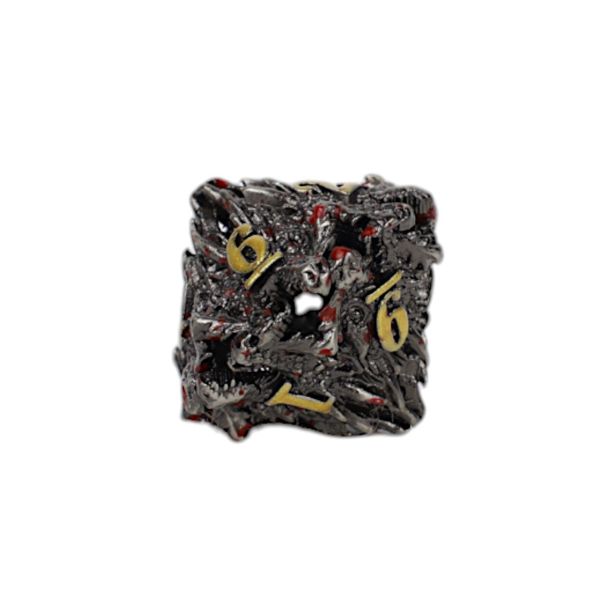 Dragon Rage Dice Set Bloodied Metal - Gaming Library