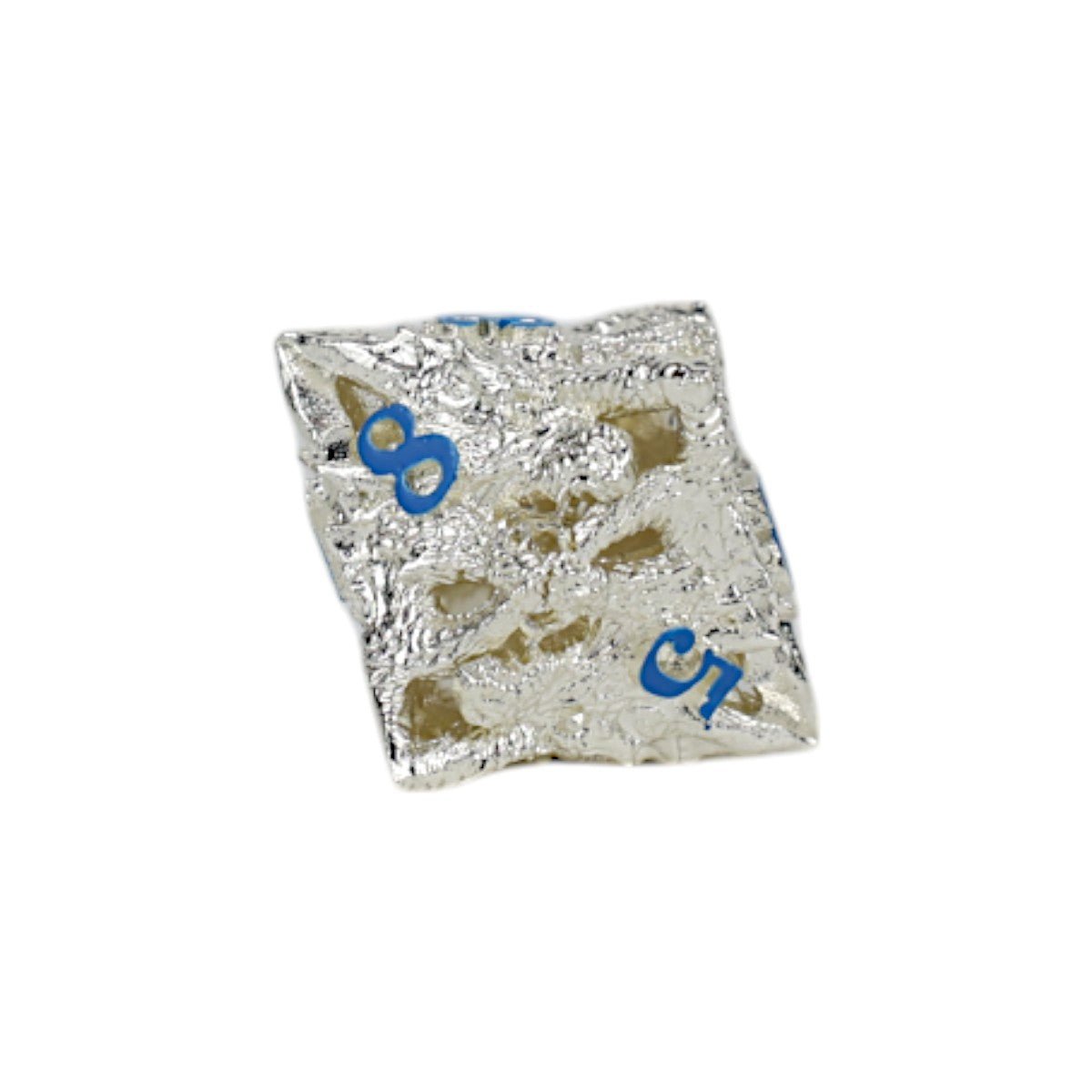 Dragon Rage Dice Set Steel/Blue - Gaming Library