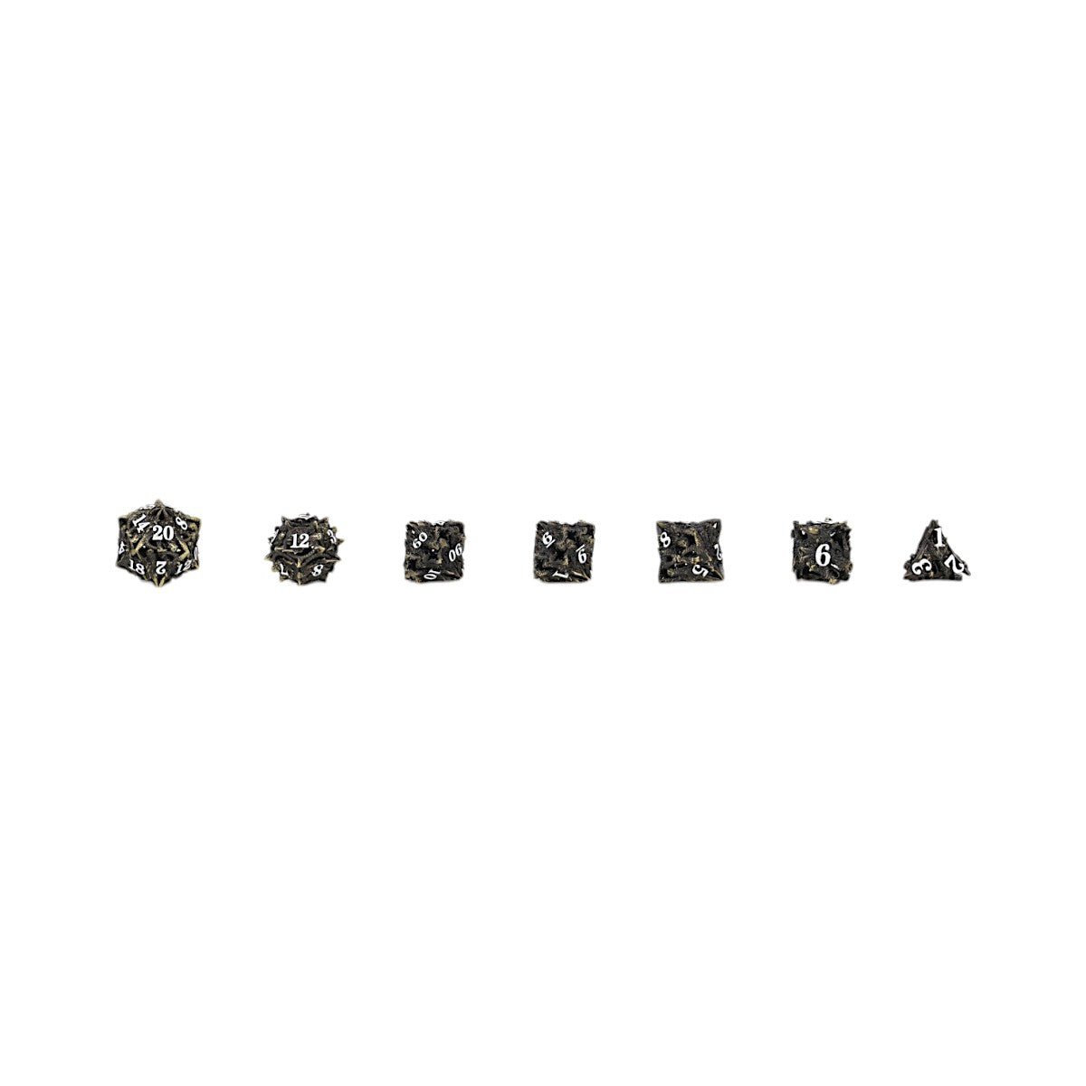 Dragon Rage Dice Set Tarnished Gold - Gaming Library