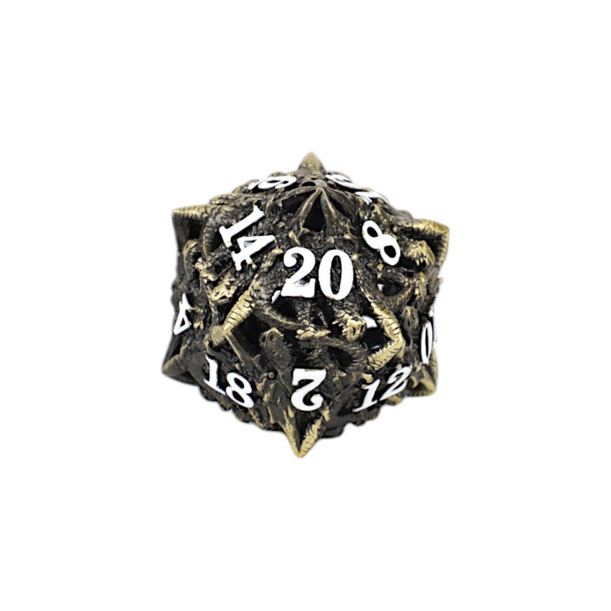 Dragon Rage Dice Set Tarnished Gold - Gaming Library