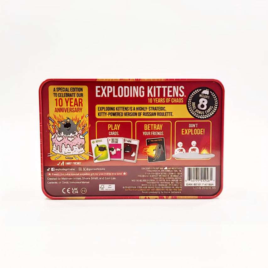 Xbox Exploding Kittens Exploding Kittens 10th Anniversary Edition - Special Collector's Game ...