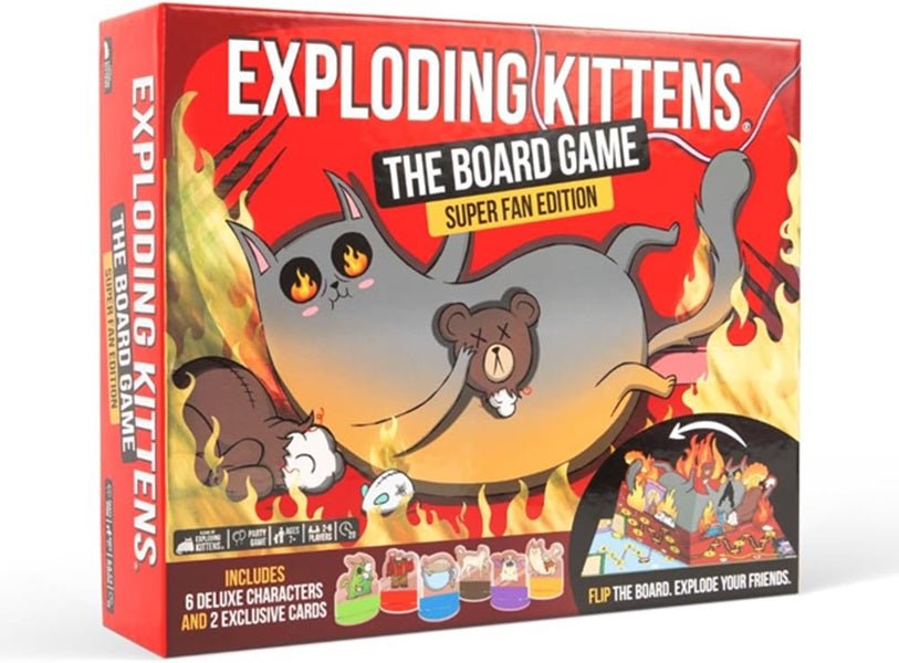 Exploding Kittens: The Board Game Super Fan - Gaming Library