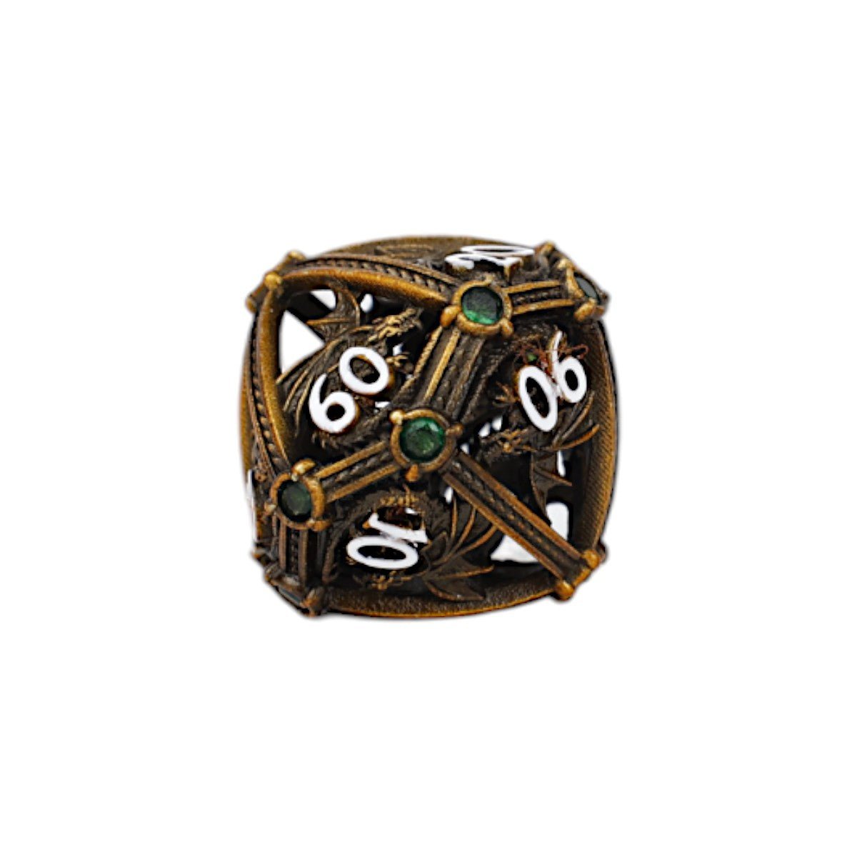Hoard Guardian Dice Set Ancient Bronze/Green - Gaming Library