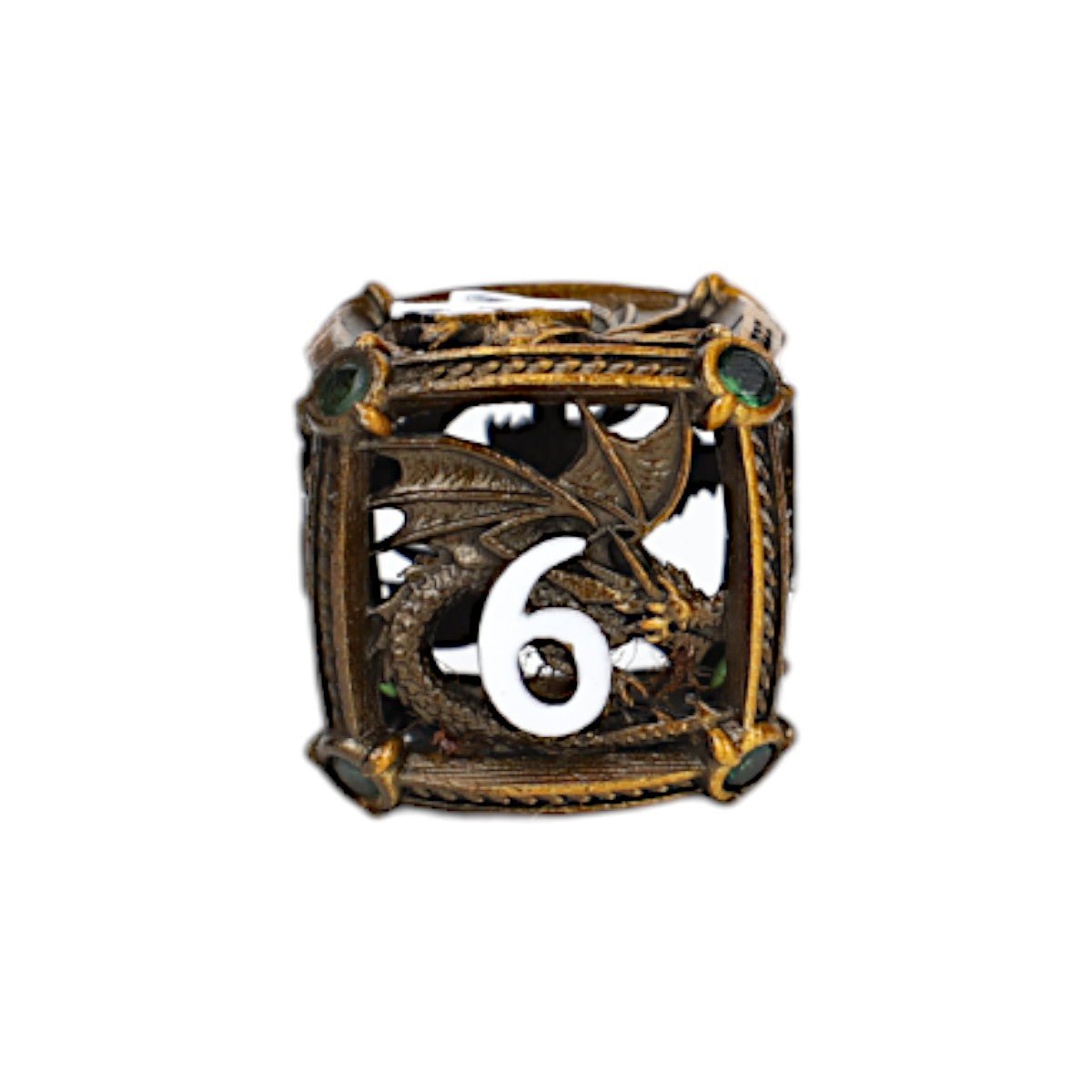 Hoard Guardian Dice Set Ancient Bronze/Green - Gaming Library