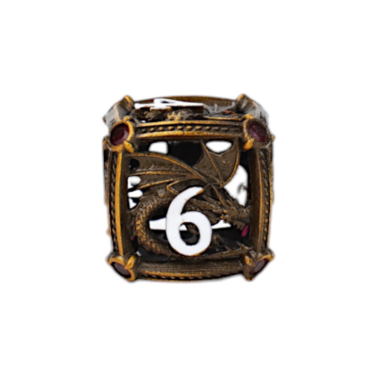 Hoard Guardian Dice Set Ancient Bronze/Red - Gaming Library