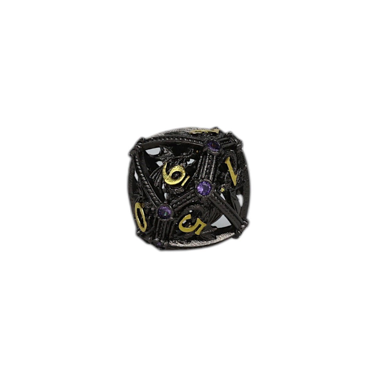 Hoard Guardian Dice Set Black/Gold - Gaming Library