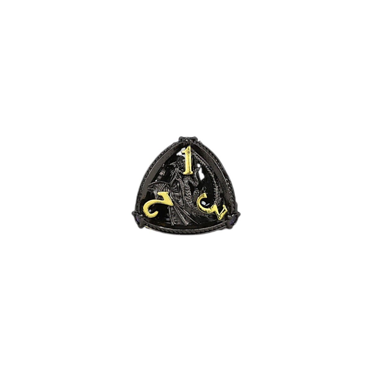 Hoard Guardian Dice Set Black/Gold - Gaming Library