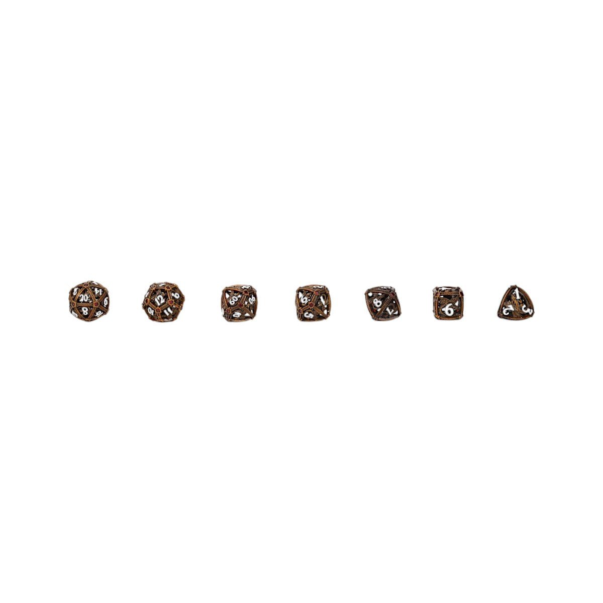 Hoard Guardian Dice Set Gold/Red - Gaming Library