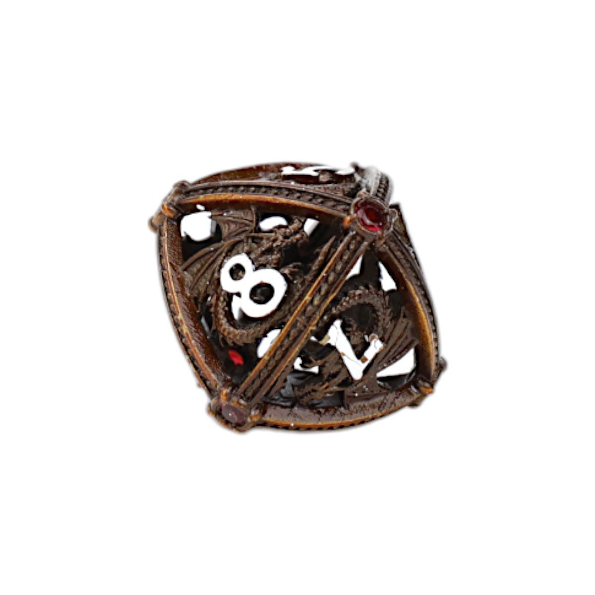 Hoard Guardian Dice Set Gold/Red - Gaming Library