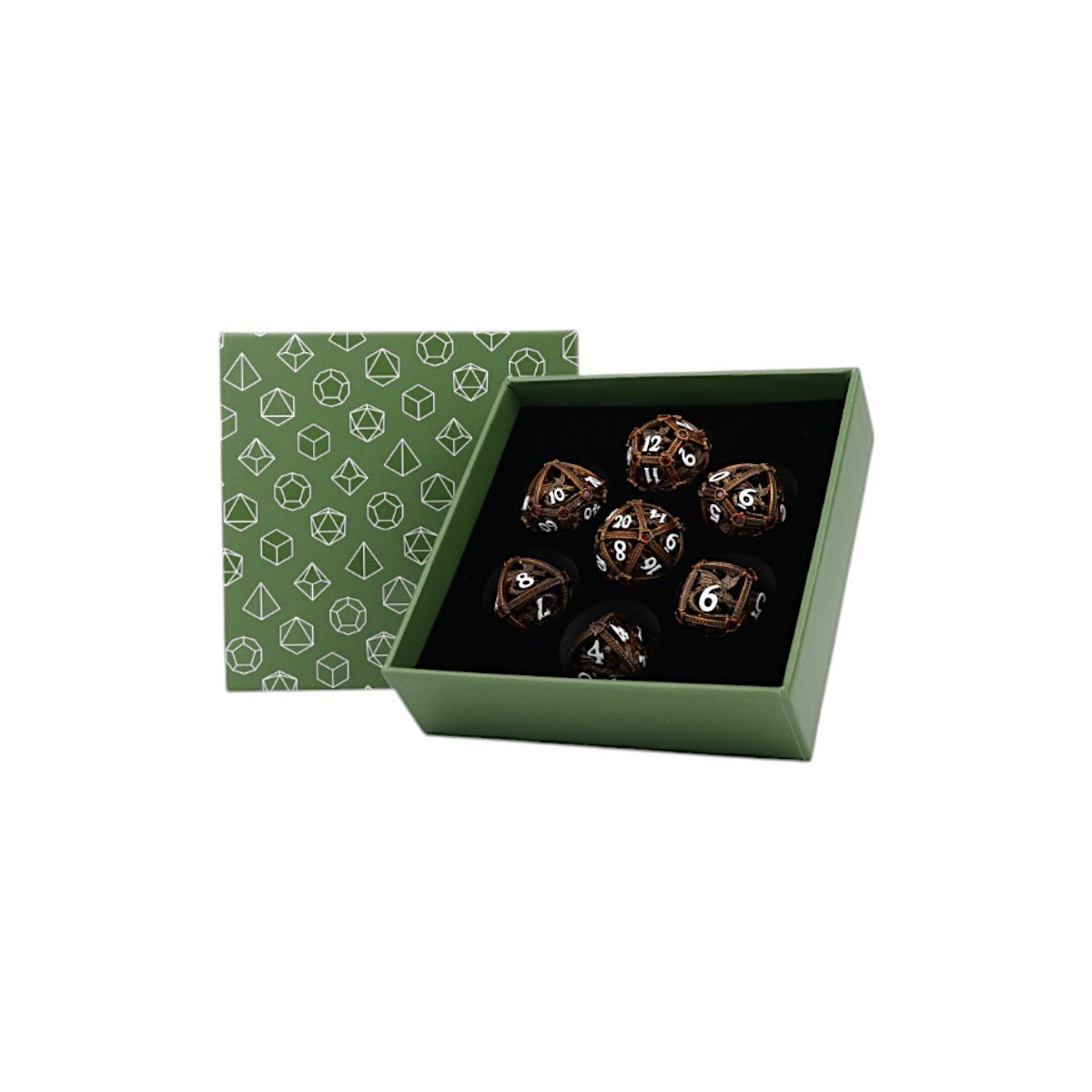 Hoard Guardian Dice Set Gold/Red - Gaming Library