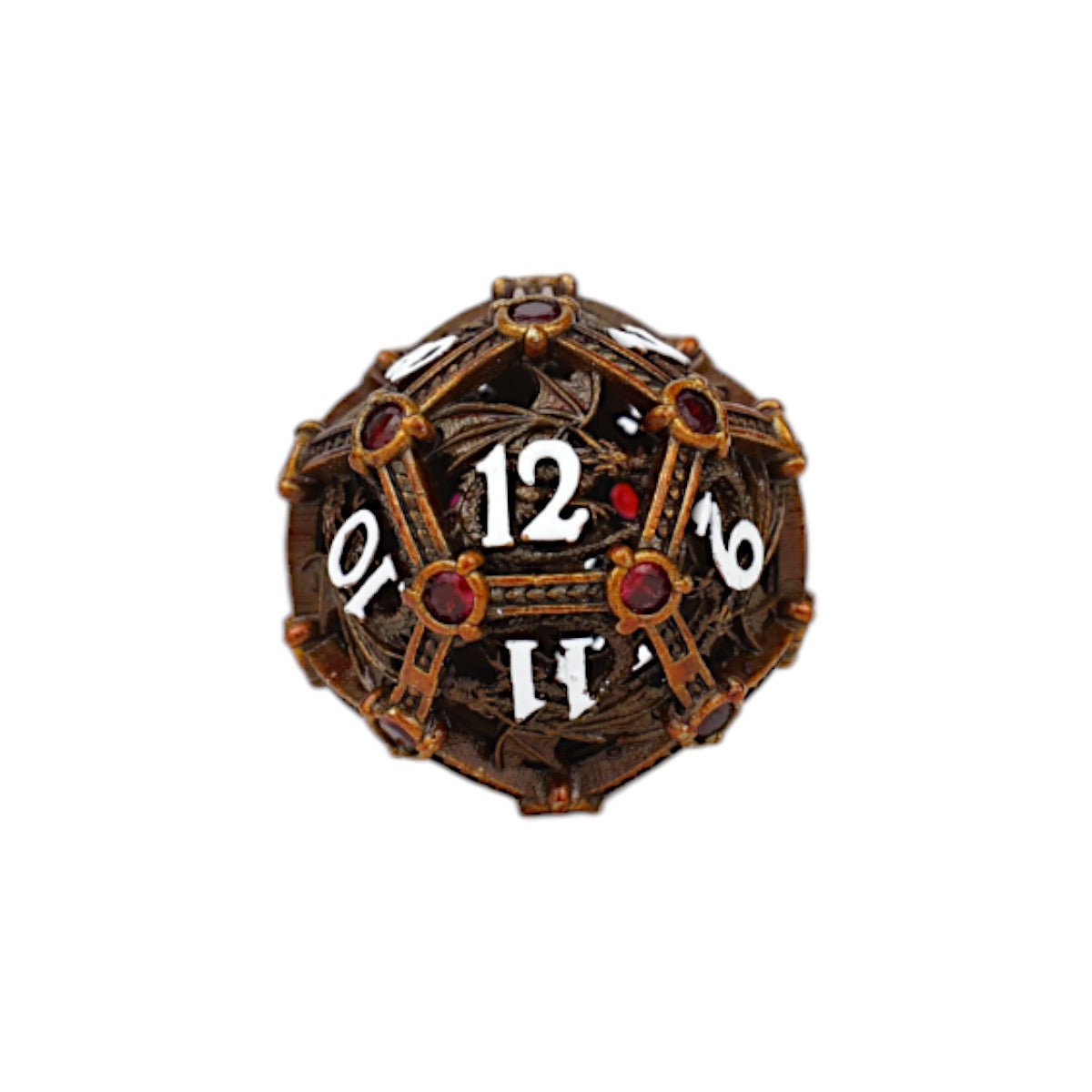 Hoard Guardian Dice Set Gold/Red - Gaming Library