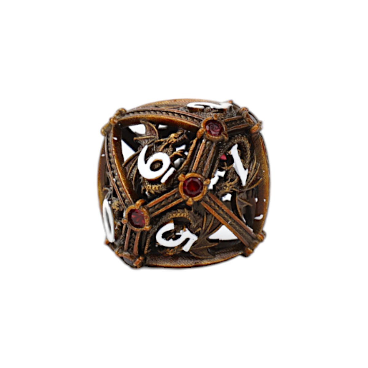 Hoard Guardian Dice Set Gold/Red - Gaming Library