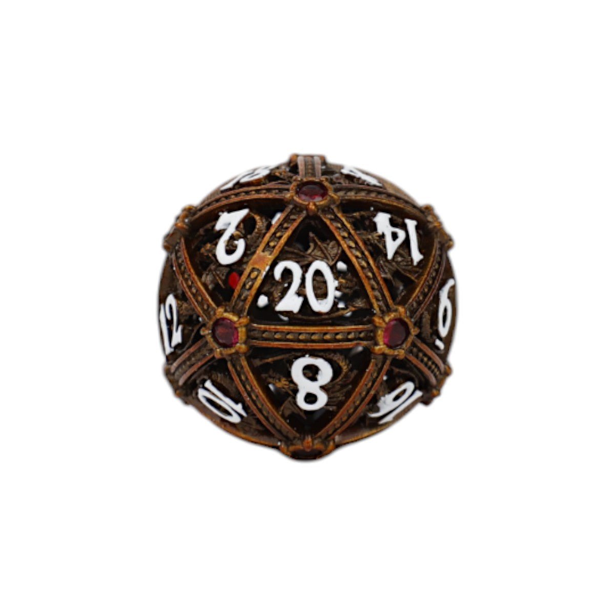 Hoard Guardian Dice Set Gold/Red - Gaming Library