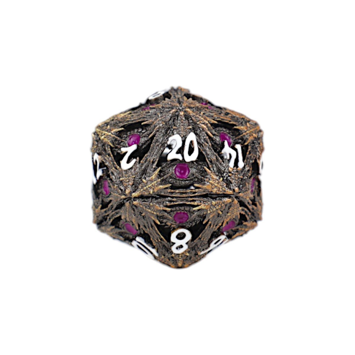 Hoard Guardian Dice Set Tarnished Gold/Purple - Gaming Library