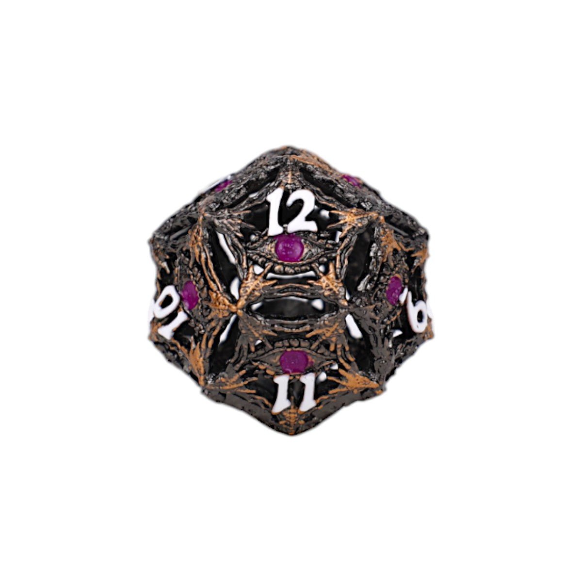 Hoard Guardian Dice Set Tarnished Gold/Purple - Gaming Library