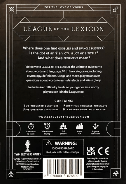 League of the Lexicon - Gaming Library