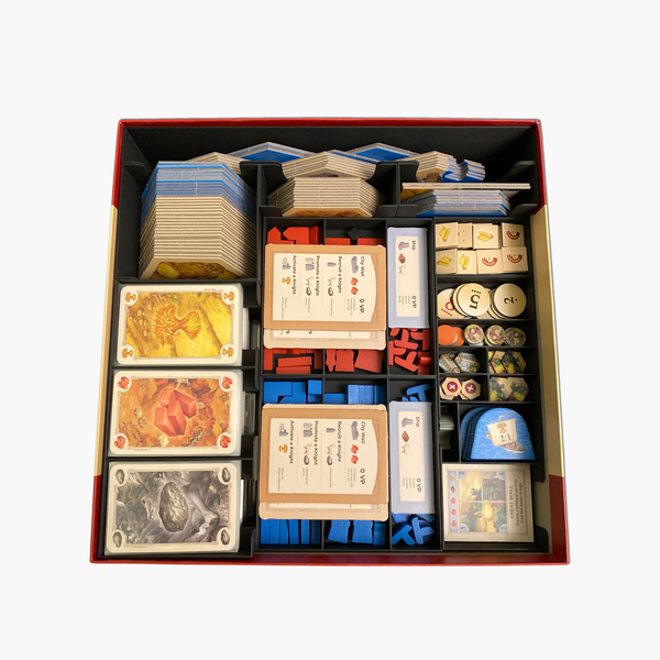 Loot Prints: Catan 6th Edition + Seafarers + Cities and Knights + 5 - 6 Player Expansions - Gaming Library