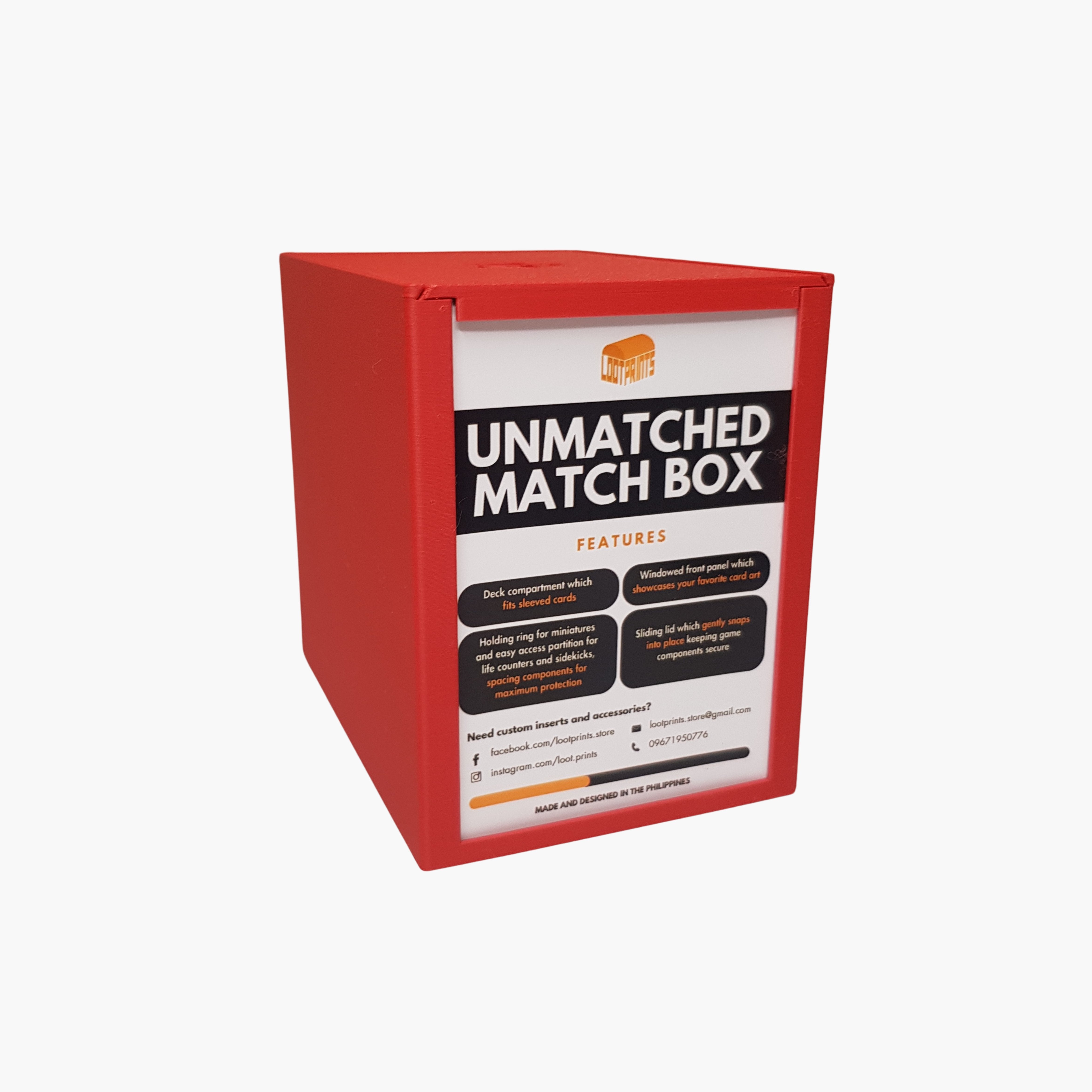 Loot Prints Match Box for Unmatched (Color Variation) - Gaming Library