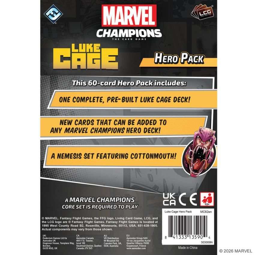 Marvel Champions: Luke Cage Hero Pack - Gaming Library