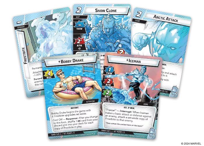 Marvel Champions: The Card Game – Iceman Hero Pack - Gaming Library