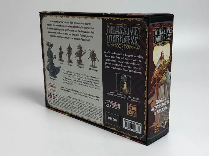 Massive Darkness 2: Heroes & Monster Set – Monks & Necromancers vs The Paragon - Gaming Library