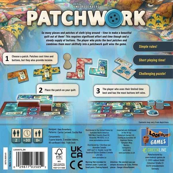 Patchwork Revised Edition - Gaming Library
