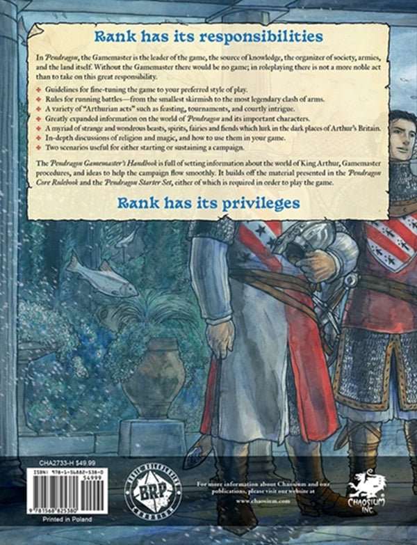 Pendragon RPG - Gamemaster's Handbook - Gaming Library