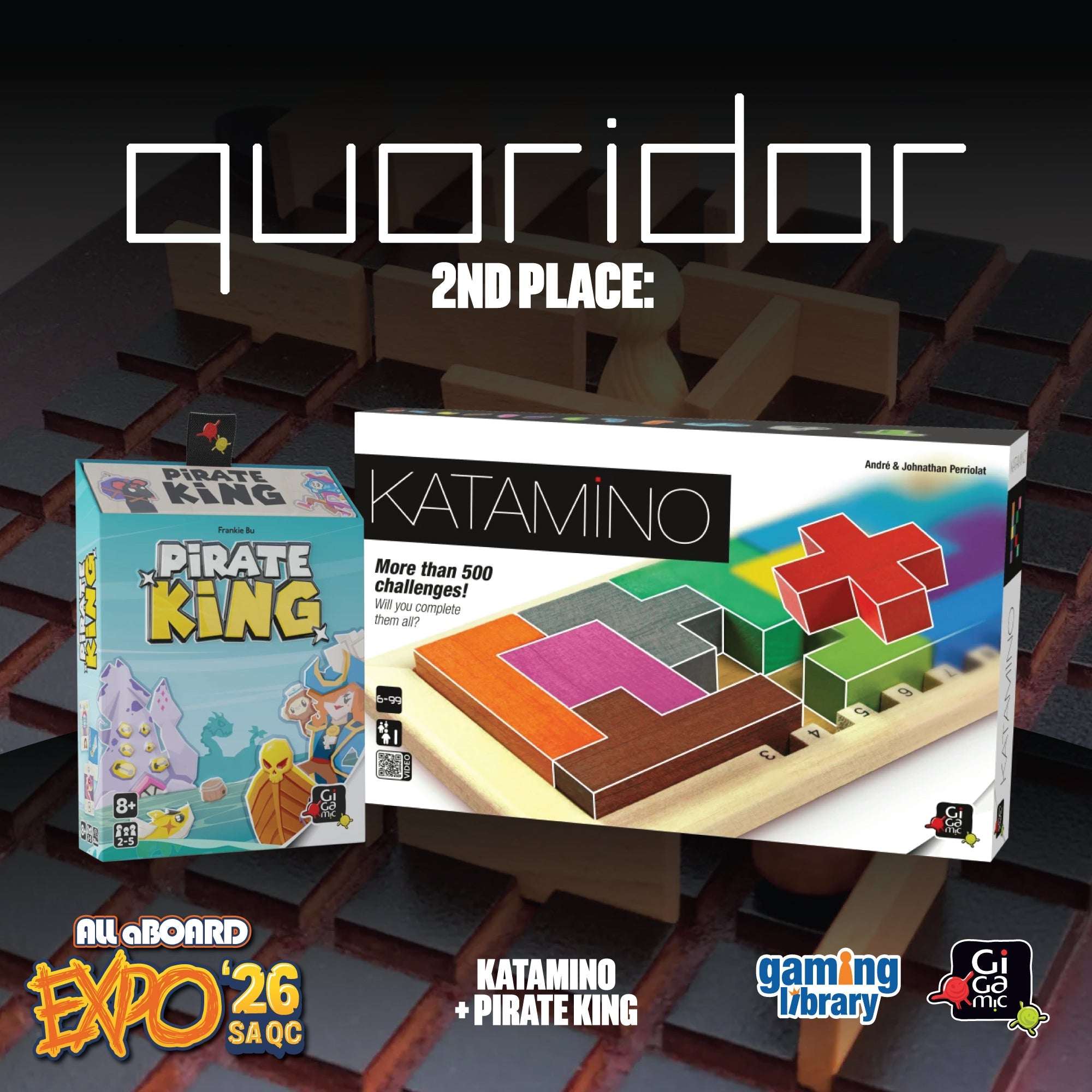 Quoridor National Tournament - ALL ABOARD EXPO 2026 - Gaming Library