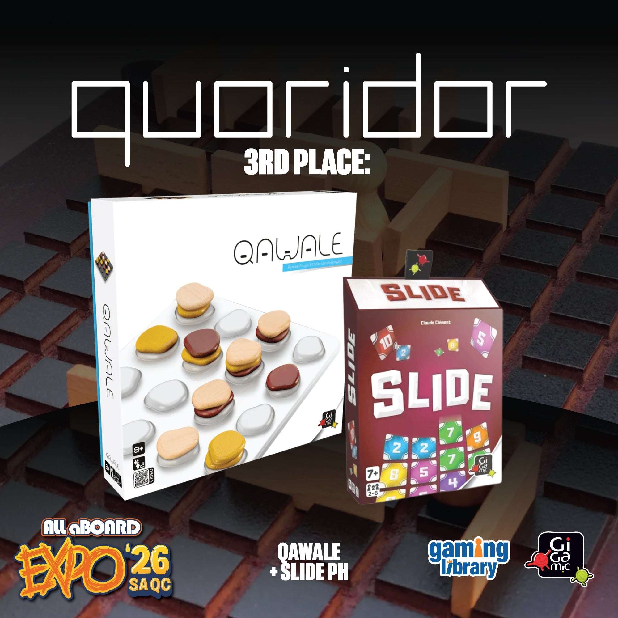 Quoridor National Tournament - ALL ABOARD EXPO 2026 - Gaming Library