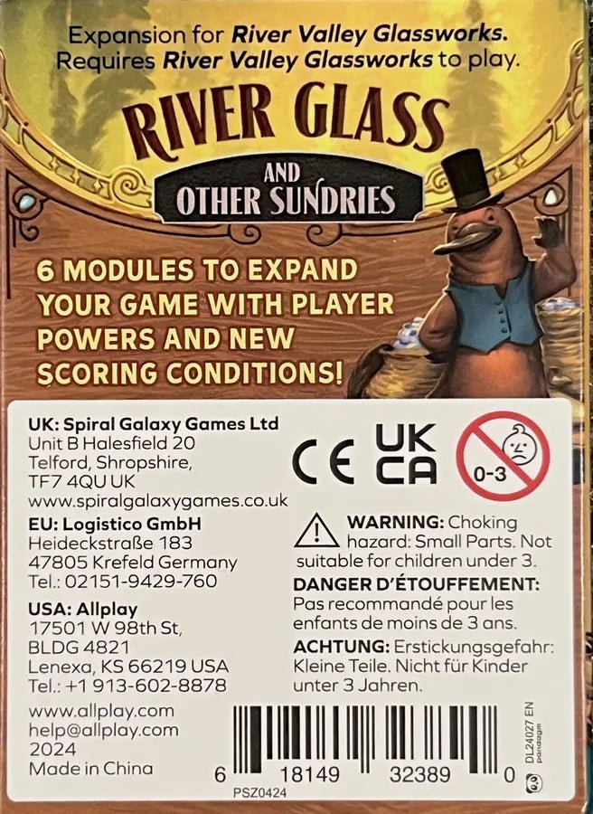 River Valley Glassworks: River Glass and Other Sundries Expansion - Gaming Library