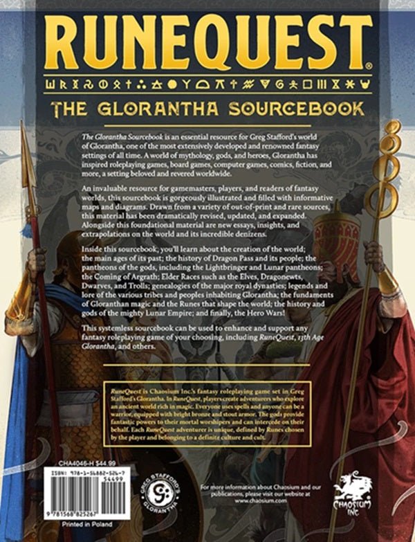 RuneQuest RPG - Glorantha Sourcebook - Gaming Library