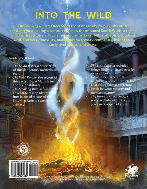 Runequest RPG - The Smoking Ruin & Other Stories - Gaming Library