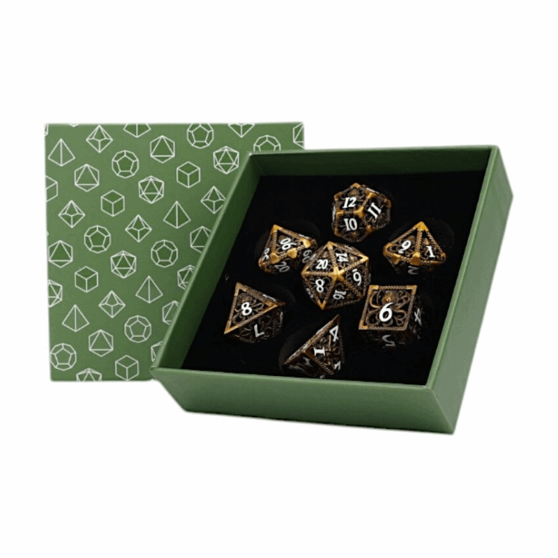 Strange Aeon Dice Set Ancient Bronze - Gaming Library